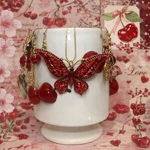 Mystery Jewelry Jar Gilded Crimson Vintage Estate Cameo Y2K Silver Gold Lot
